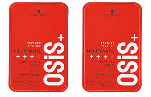 Schwarzkopf Professional – OSIS+ 2 x Mighty Matte 100 ml Mattierende Creme, Ultra Strong | Ultra Strong
