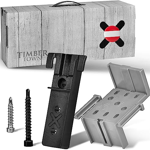 Timbertown DILA C – Unsichtbare Terrassenbefestigung | 300 Kunststoffclips & 750 Edelstahlschrauben | Für Holz- & Aluminium-Unterkonstruktionen
