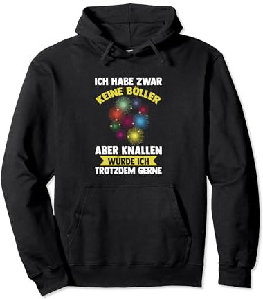 Neujahr Feuerwerk Böller Silvester Pullover Hoodie