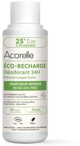 Acorelle Déodorant roll-on Fraîcheur intense Recharge 100 ml
