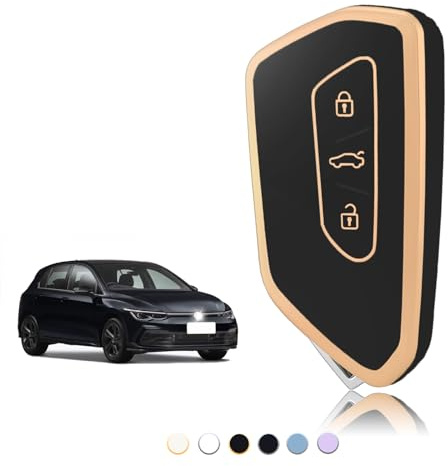 TOOMUME Schlüsselhülle, Autoschlüssel Hülle Passt für Cupra Born Formentor für VW Volkswagen Golf 8 MK8 Seat Leon MK4 Ateca Tarraco Skoda Octavia 8, Schlüsselcover Schutz Schlüssel Gehäuse - Smart Key