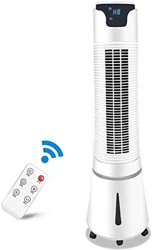 WolFum Slim Air Conditioning Cooling Fan, The Swing Column and The Remote Control The Third Speed 3-blowing Mode LED Display 32
