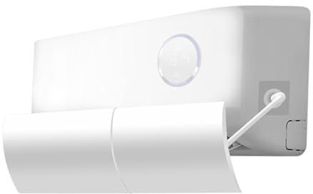 Deflector de viento para aire acondicionado, cubierta de aire acondicionado montada en la pared, antigolpe directo, Deflector de viento retráctil, Deflector de ventilación de CA