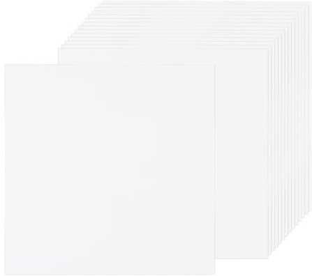 Rebower 50 Sheets Parchment Paper Aged Look Stationery 90GSM Vintage Paper Sheet, [for Certificate, Invitation, Envelope] - 12 x 12 Inch/White