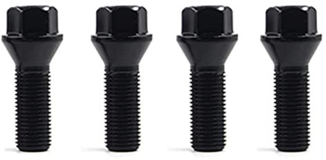 3 Arten Auto-Radschrauben for F10 F30 F15 F16 for BMW Universalmuttern Stehbolzen M12 x 1,5 M14 x 1,5 M14 x 1,25 Schwarz 1 Paar(4 pcs 152)