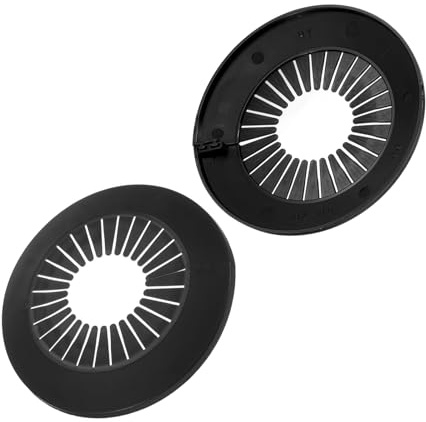 TOP-VIGOR Rohrabdeckungsdekoration, PP-Kunststoff-Rosette, Rohrmanschette für Wasserleitung, Abflussleitung, WC-Abflussrohr, Wandrohreingang, Dekoration, Zierleiste und Badezimmer-Rohrleitung, Schwarz