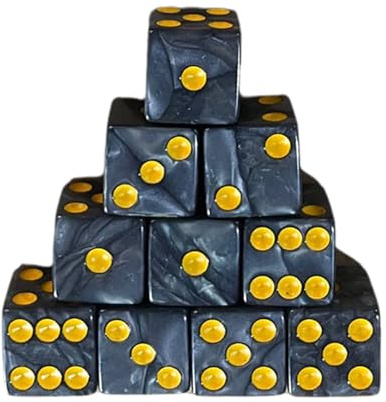 BUBEFSKD Set Dadi in Acrilico da 16 Mm Cubi Colorati A Sei Facce con Giochi Punti Blocco Quadrato Giocattolo Educativo per L'insegnamento della Matematica per Bambini Set A Sei Facce