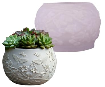 Molde de silicona para decoración de figuras de libélulas, adecuado para suministros de fiesta y decoraciones, molde de silicona para macetas de libélulas