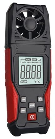 Digital Anemometer, Handheld Digital Anemometer Wind Speed Meter HVAC Air Flow Velocity Tester CFM Measurement Data Logger