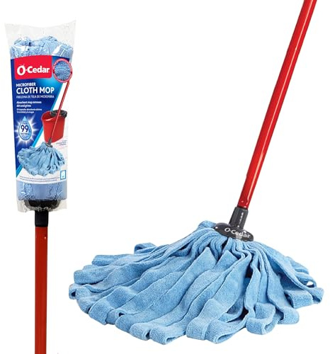 O-Cedar Cloth, Blue, Red, Microfiber Mop