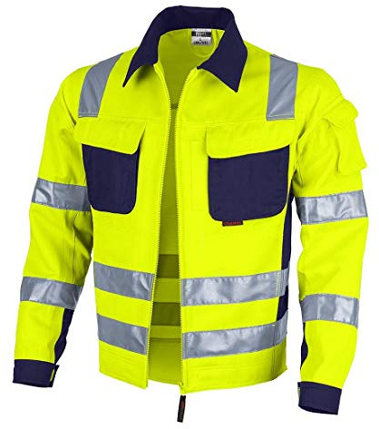 Qualitex Warnschutz-Jacke PRO MG 245 - gelb/marine - Größe: XL