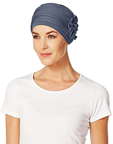 Christine Headwear Lotus Turban Damen | Chemo Kopfbedeckung Damen | Kopftuch für Damen Mit Haarausfall | Chemo Mütze Damen Auf 95% Viskose Bambus 5% Elasthan