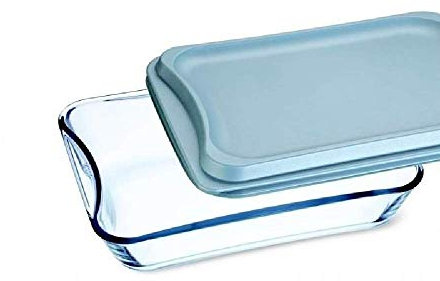 SIMAX Plat à Four rectangulaire avec Couvercle de conservation - Cont 3,5 L - Dim 35 x 27 x 6 cm - Verre Borosilicate Très Haute Résistance - 7226/L