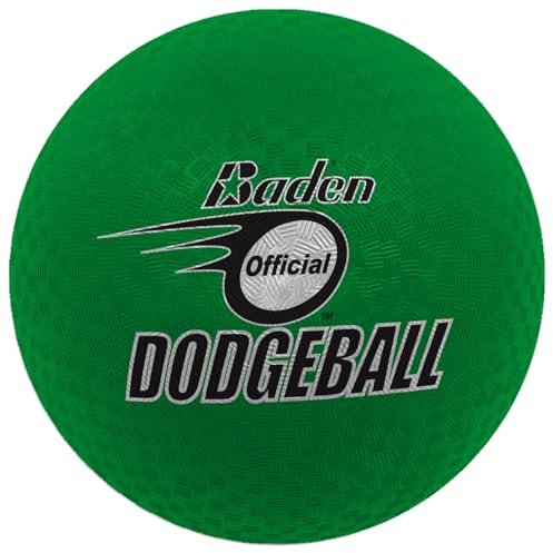 Baden Dodgeball – Soft Rubber 2-Ply Construction, Durable Indoor and Outdoor Ball – Excellent Grip, Multi-Purpose Sports Ball – Available in Sizes 7 and 8.5