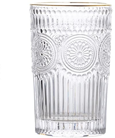 Vidrios De Bebidas De Cristalería De La Vendimia, Tazas De Café Claro, Sin Mango, Vaso De Girasol Personalizado, Copas De Vino De La Vendimia, Tazas De Té, Taza De Cerveza, Regalos (Size : 350Ml)