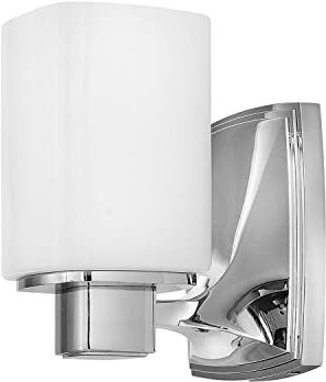 Wandlampe Badezimmer Weiß Chrom IP44 inkl. G9 LED Glas Metall Jugendstil Badleuchte BENISIA