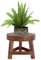 QmjdDymx Taburete de Madera de Flores, Soporte de Planta Interior Mini Redondo para Decoración del Hogar