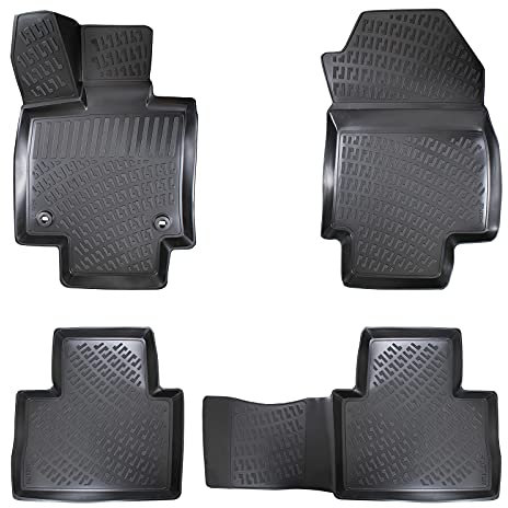 fussmattenprofi.com Fußmatten für Toyota RAV4 V 2018-2025 Innenraum Gummimatten | 3D TPE Allwetter Fussmatten Set, Passgenaues Fussmatten Auto Zubehör