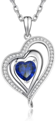 jiamiaoi Herz Kette Silber 925 Damen 925 Silberkette mit Herzanhänger Halskette Herz