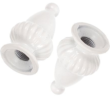Gadpiparty 4 Stück Lampenschirm-Knopf Tischständer Lampenschirm-Zubehör Drehbarer Tischdekoration Lampen-Knöpfe Boden Vintage-Dekor Lichtkappen Knopf Weiße