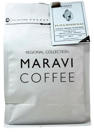 Maravi Speciality Coffee - Playa Honduras Arabica Coffee - Cafetière (French Press) Grind Coffee - Medium Roast - Citrus & Hazelnut Notes - 1 kg
