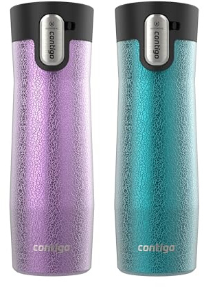 Contigo Autoseal West Loop Stainless Steel Mug, 20oz, 2-Count