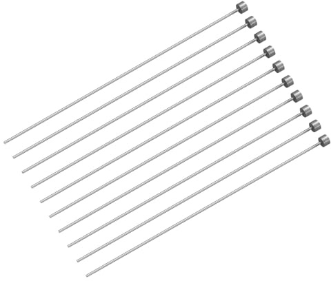 QUARKZMAN Gerade Auswerferstifte, 1mm(0,04) Durchmesser. Runder Stempel aus 65Mn Stahl, 150mm(5,91) lang für mechanische Wartung, 20 Stück
