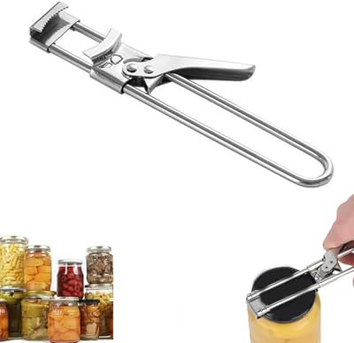IPNSDON 1pcs abrelatas multifunción, abrelatas con tapa de rosca, abrelatas multifunción ajustable, abrelatas con palanca de acero inoxidable