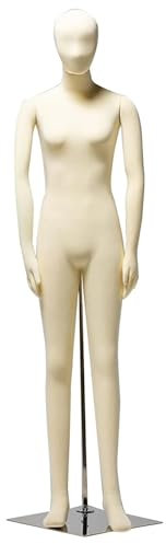 schaufensterpuppe Weiche Schaufensterpuppe für den ganzen Körper – männlich/weiblich, biegsame Schaufensterpuppe mit Teint, Schaufensterpuppen-Torso zur Präsentation von Kleidung in Einzelhandelsgesch
