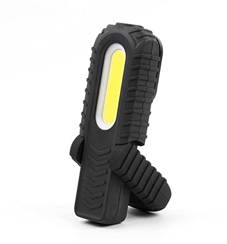 Linterna de trabajo LED recargable USB, con gancho, imán y soporte, COB 5W 300 Lm / 3W 90 Lm, ideal para iluminar áreas de trabajo.