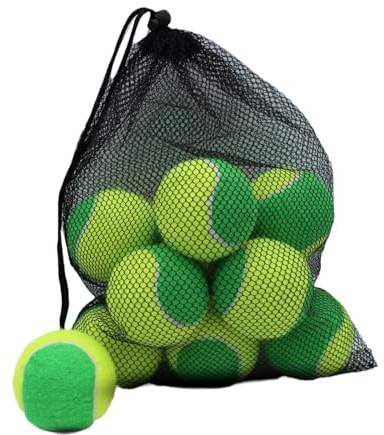 TISHITA 20 Stück Tennisbälle Tennis Trainingsbälle Übungsbälle Spielbälle Aus Gummi Und Filz für Training Kinder Erwachsene Haustiere für Sportübungen Hundesp
