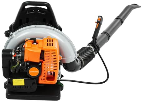 mufsceku 665 CFM, set di soffiatori per foglie a zaino, motore a 2 tempi, spazzaneve multiuso, 63 centimetri cubi ad alta resistenza, soffiatori ergonomici da giardino per la cura di neve detriti