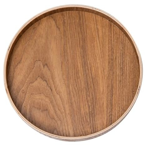 Multifunktionaler Brotteller aus Holz, Snackteller, Obstteller, Party-Organisation, Essentials, leicht zu reinigen, geeignet for Familienbuffet, unterhaltsames Essen, ordentlich angeordnet, spart Stau