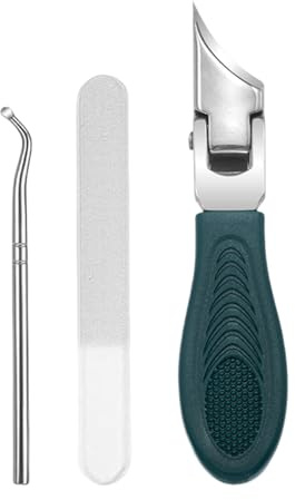 Jiimhte Tagliaunghie Laterale - Tagliaunghie con Lama Curva per Dita - Antischizzi, Apertura Larga, Acciaio Inossidabile Resistente Per Uomo E Donna