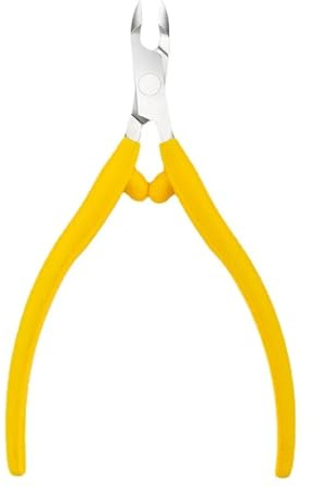 Tronchesino per cuticole, per nail art, per manicure, forbici, pedicure, strumento per tagliare le unghie, giallo