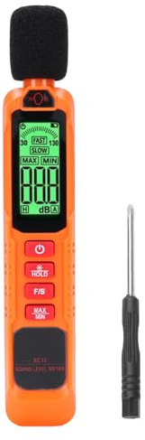 Decibel Messgerät, Digitaler Klangpegelmesser DB -Messgerät, Tragbarer Soundmesser -Geräusch -Dezibel -Leser -Sound -Tester mit Gewichtungs Hintergrundbeleuchtung für Heim- und