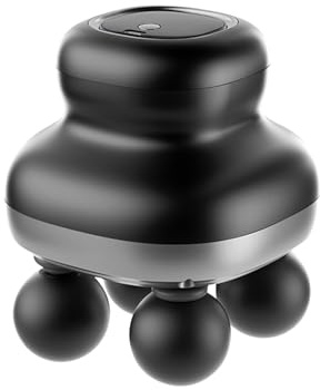 Massaggiatore Elettrico - Strumento Di Massaggio Lenitivo A 4 Teste | Dispositivo Elettrico Maneggevole Multifunzione 9 Velocità Per Zone Di Schiena Gambe Fianchi Collo Spalle