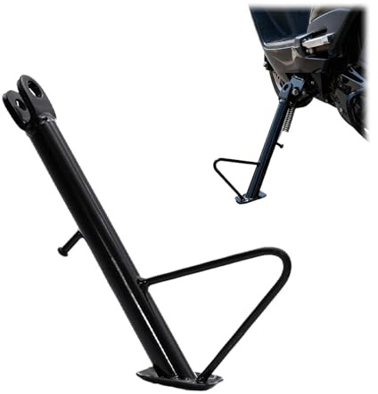 tintoke Cavalletto laterale per scooter, 24 cm, con molla a vite, supporto laterale per moto, cavalletto laterale con molle, cavalletto laterale con molla per moto, per moto e scooter