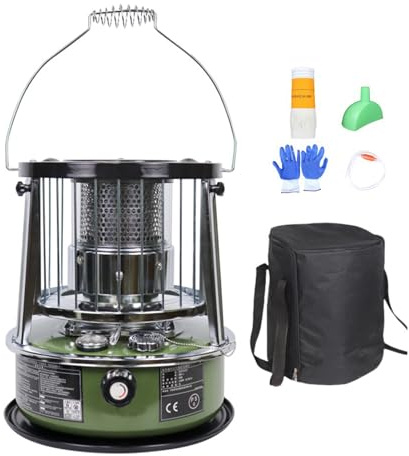 Zasdvn Radiateur De Terrasse Extérieur Au Kérosène | Appareil De Chauffage Portable | Radiateur De Camping À Hauteur Réglable - Pour Espace Pièce Salle De Bain Magasin Camping Garage Extérieur Patio