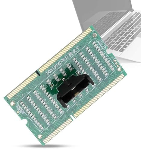 CHICIRIS SO-DIMM Diagnostic Card Reversed Insertion Prevention Post Tester for Laptop DDR234 With Light for Computer Repair (DDR3)