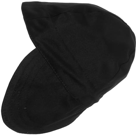 Gadpiparty Gorra de Soldadura Ignífuga Negra de Algodón Resistente al Fuego, Reversible y Transpirable Forro Ajustable, Equipo de Protección para Soldadores en Trabajo Industrial y Uso