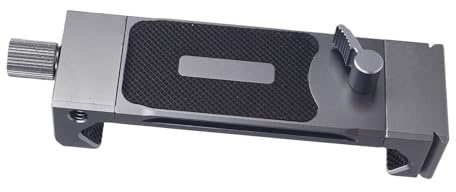 Matybobe Tablettfäste Aluminiumlegering Silikonpad Multifunktionell Tabletthållare Telefonstativ med 1/4-tums Skruvhål för VLOG-inspelningar Livestreaming