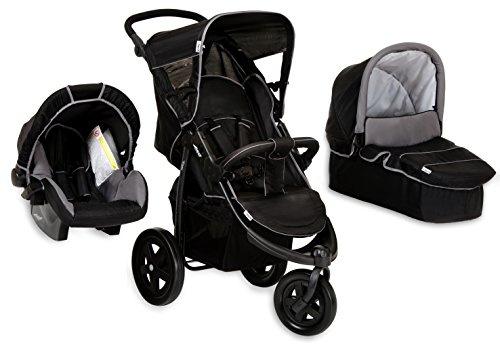 Hauck hauck Viper 3-hjul joggingstil Trio-set Resesystem (kaviar/grå) Caviar/Grey