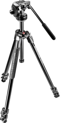 Manfrotto 290 Xtra - Kit trípode de 3 secciones y rótula 2Way fluída (aluminio)
