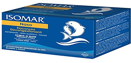 Isomar Naso flaconcini ipertonici 18 monodose, 90 millilitro, 18