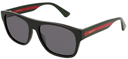 Gucci Mens GG0341S-001 Sunglasses, Black, 56