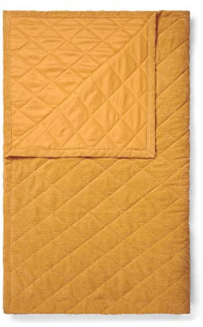 ESSENZA Tagesdecke Billie Senfgelb, 150x200 cm - 100% Polyester - Uni