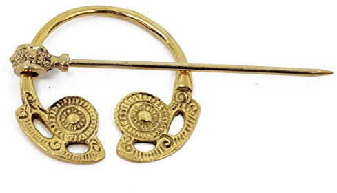 Vehi Mercatus Fibel Goldsborough - Coltello a serramanico in ottone, 6,5 cm