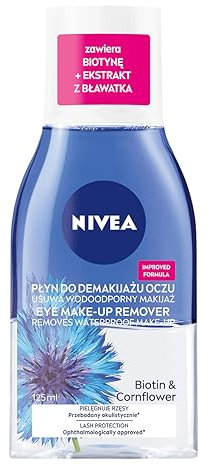 NIVEA Biotin & Cornflower 2-Phasen Augenreiniger, 125 ml