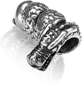 NKlaus Bartschmuck Ø 5mm Bartklemme Drache 925 Sterling Silber Herrenschmuck 4330